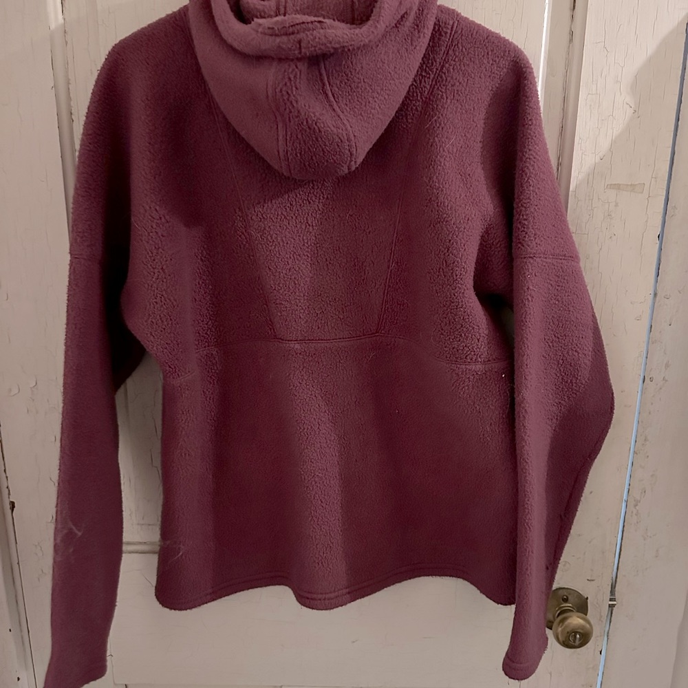 L. L. Bean Fleece 1/2 Zip Jacket with hood, gently worn